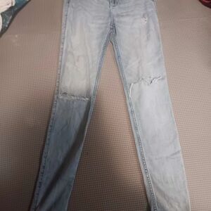 Hollister Light Blue Ripped Skinny Jeans
